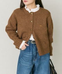 アルパカ混ニットカーディガン