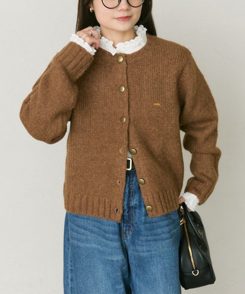 PUAL CE CIN（ピュアルセシン）の「アルパカ混ニットカーディガン（カーディガン/ボレロ・レディース・ブラック/キャメル/オレンジ・FREE）」の19枚目の写真