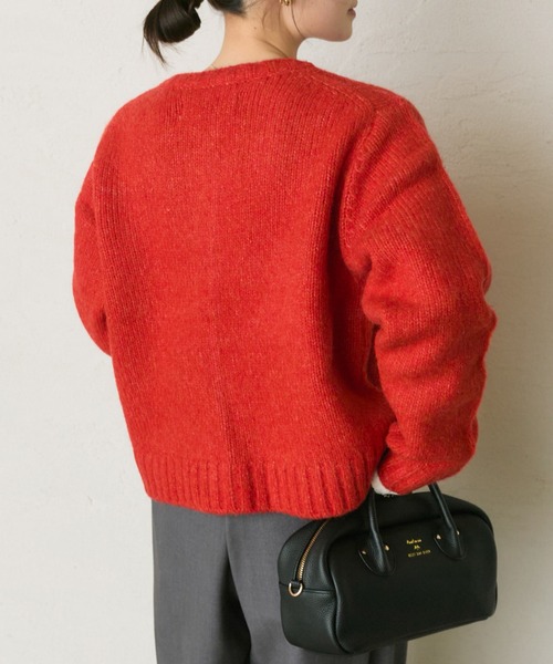 PUAL CE CIN（ピュアルセシン）の「アルパカ混ニットカーディガン（カーディガン/ボレロ・レディース・ブラック/キャメル/オレンジ・FREE）」の17枚目の写真