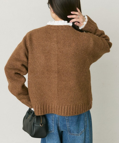 PUAL CE CIN（ピュアルセシン）の「アルパカ混ニットカーディガン（カーディガン/ボレロ・レディース・ブラック/キャメル/オレンジ・FREE）」の22枚目の写真