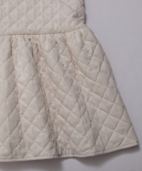 Fit more（フィットモア）の「ベロアキルティングドットジャンスカ（ジャンパースカート・レディース・ブラック/アイボリー・LONG/SHORT）」の20枚目の写真