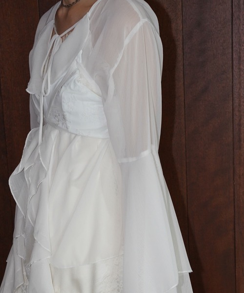 chuclla(チュクラ)の「シアーレースブラトップ chw26s026(その他トップス・レディース・ホワイト/ブラック・FREE)」の9枚目の写真