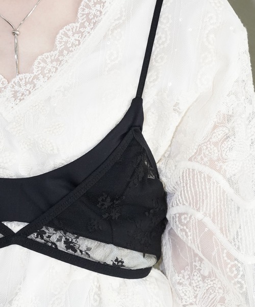 chuclla(チュクラ)の「シアーレースブラトップ chw26s026(その他トップス・レディース・ホワイト/ブラック・FREE)」の18枚目の写真