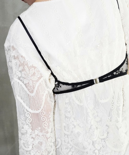 chuclla(チュクラ)の「シアーレースブラトップ chw26s026(その他トップス・レディース・ホワイト/ブラック・FREE)」の20枚目の写真