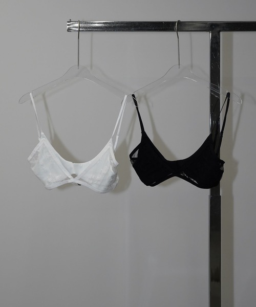 chuclla(チュクラ)の「シアーレースブラトップ chw26s026(その他トップス・レディース・ホワイト/ブラック・FREE)」の3枚目の写真