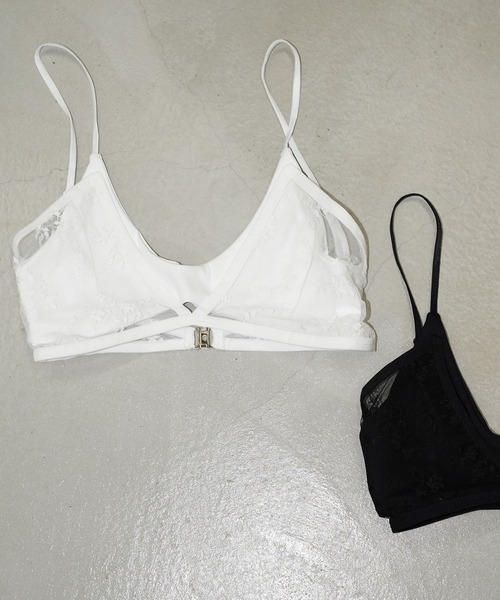 chuclla(チュクラ)の「シアーレースブラトップ chw26s026(その他トップス・レディース・ホワイト/ブラック・FREE)」の5枚目の写真