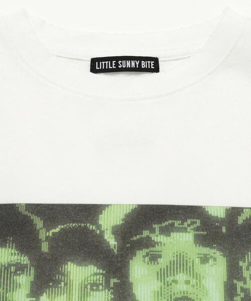 Little sunny bite(リトルサニーバイト)の「littlesunnybite/リトルサニーバイト/stranger things x little sunny bite graphic fake layered long tee(Tシャツ/カットソー・レディース・ピンク/ホワイト/ブラック・M/S)」の8枚目の写真