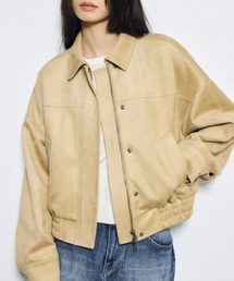 AZUL BY MOUSSY（アズールバイマウジー）の「フェイクスエードショートブルゾン（ブルゾン）」