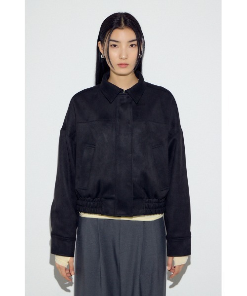 AZUL by moussy（アズールバイマウジー）の「フェイクスエードショートブルゾン（ブルゾン・レディース・アイボリー/ブラック/ベージュ・FREE）」の12枚目の写真