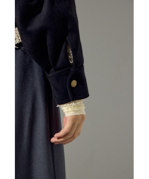 AZUL by moussy（アズールバイマウジー）の「フェイクスエードショートブルゾン（ブルゾン・レディース・アイボリー/ブラック/ベージュ・FREE）」の21枚目の写真