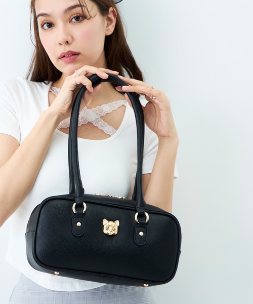 【希少品】アザラシの本革仕様のキャディバッグとボストンバッグ PAUL & JOE ACCESSOIRES (ポール＆ジョーアクセソワ)ボストンバッグ