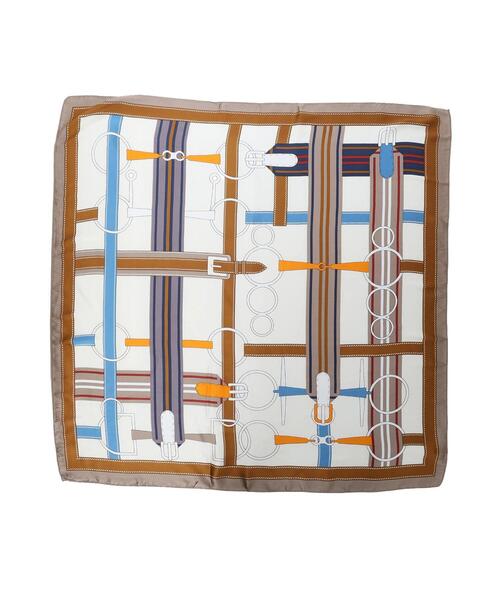 Lugnoncure（ルノンキュール）の「ベルト柄スカーフ（ネックレス・レディース・ブラウン・F）」の4枚目の写真