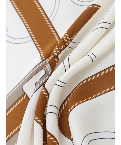 Lugnoncure（ルノンキュール）の「ベルト柄スカーフ（ネックレス・レディース・ブラウン・F）」の7枚目の写真