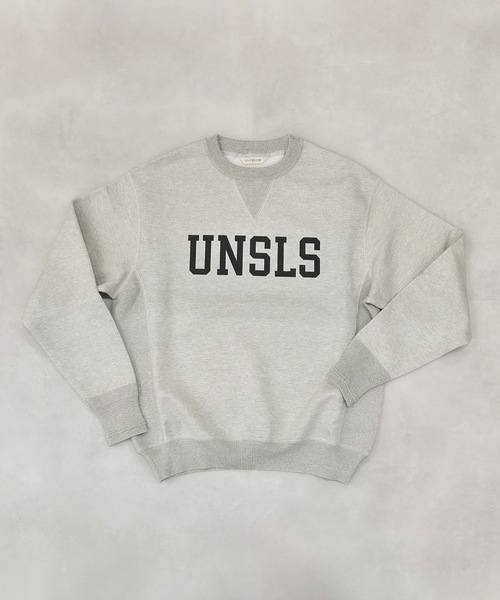 UN-USELESS(アンユースレス)の「【UN-USELESS】アンユースレス/ UNSLS LOGO CREW NECK SWKNIT(スウェット・メンズ・グレー/ネイビー/ブラック・MEDIUM/LARGE/X-LARGE/SMALL)」の2枚目の写真