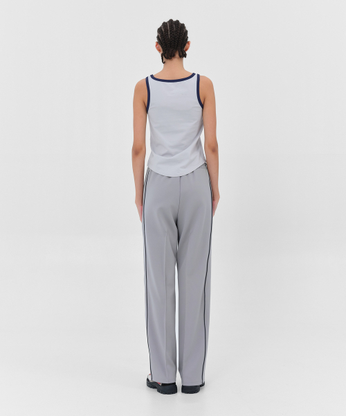 PO8(ピーオーエイト)の「LINETANK 8 - GREY(Tシャツ/カットソー・レディース・グレー・SMALL/MEDIUM)」の8枚目の写真