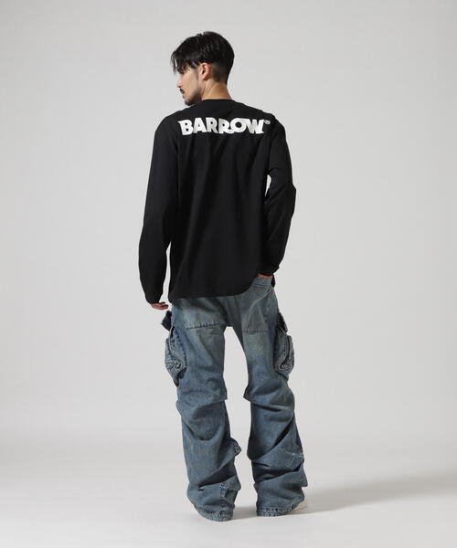 BARROW（バロー）の「Barrow/バロー/日本別注 3D PRINT LS TEE（Tシャツ/カットソー・メンズ・ホワイト/ブラック・L/XL/M）」の6枚目の写真