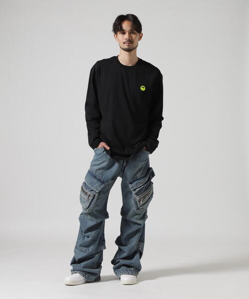 BARROW（バロー）の「Barrow/バロー/日本別注 3D PRINT LS TEE（Tシャツ/カットソー・メンズ・ホワイト/ブラック・L/XL/M）」の7枚目の写真