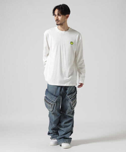 BARROW（バロー）の「Barrow/バロー/日本別注 3D PRINT LS TEE（Tシャツ/カットソー・メンズ・ホワイト/ブラック・L/XL/M）」の5枚目の写真