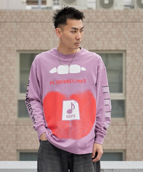 PLEASURES（プレジャー）の「PLEASURES/プレジャーズ PIRACY LONG SLEEVE クルーネック コットンロングスリーブTシャツ ロンT 2026年春夏（Tシャツ/カットソー・メンズ・パープル・M/L/XL）」の16枚目の写真