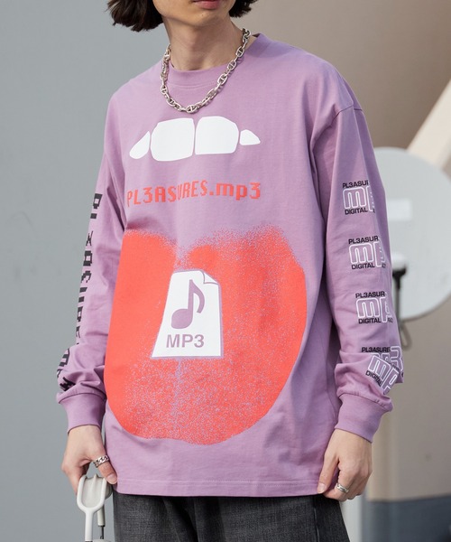 PLEASURES（プレジャー）の「PLEASURES/プレジャーズ PIRACY LONG SLEEVE クルーネック コットンロングスリーブTシャツ ロンT 2026年春夏（Tシャツ/カットソー・メンズ・パープル・M/L/XL）」の19枚目の写真