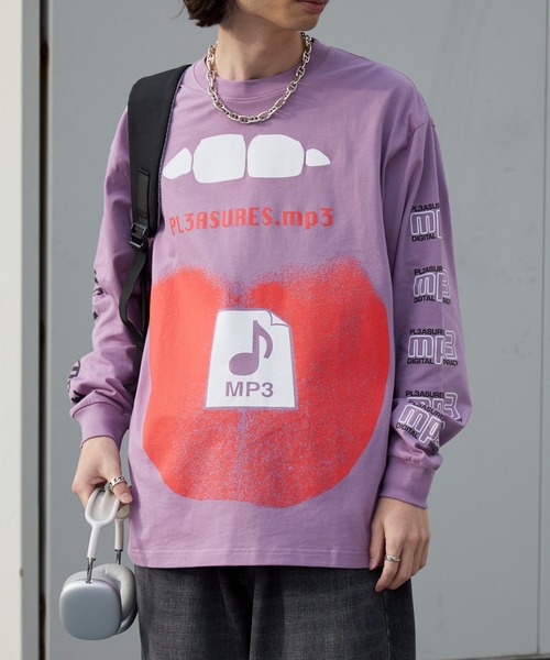 PLEASURES（プレジャー）の「PLEASURES/プレジャーズ PIRACY LONG SLEEVE クルーネック コットンロングスリーブTシャツ ロンT 2026年春夏（Tシャツ/カットソー・メンズ・パープル・M/L/XL）」の21枚目の写真