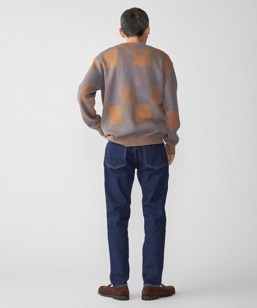 SHIPS（シップス）の「SHIPS: 〈洗濯機可能〉チェック コットンカシミヤ クルーネック（ニット/セーター・メンズ・ブルー/ベージュ/グレー/ネイビー・SMALL/X-LARGE/LARGE/MEDIUM）」の10枚目の写真