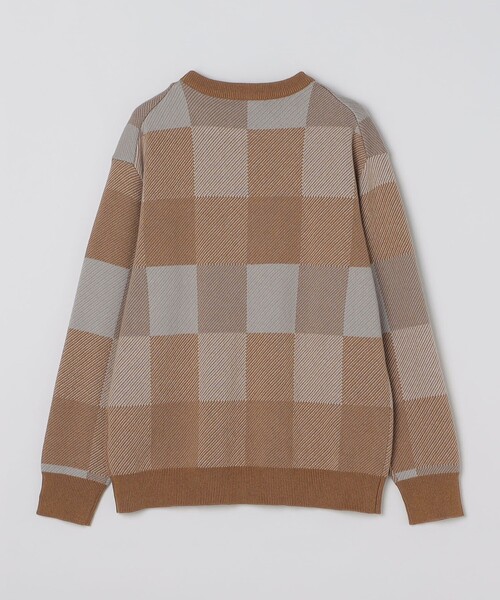 SHIPS（シップス）の「SHIPS: 〈洗濯機可能〉チェック コットンカシミヤ クルーネック（ニット/セーター・メンズ・ブルー/ベージュ/グレー/ネイビー・SMALL/X-LARGE/LARGE/MEDIUM）」の17枚目の写真