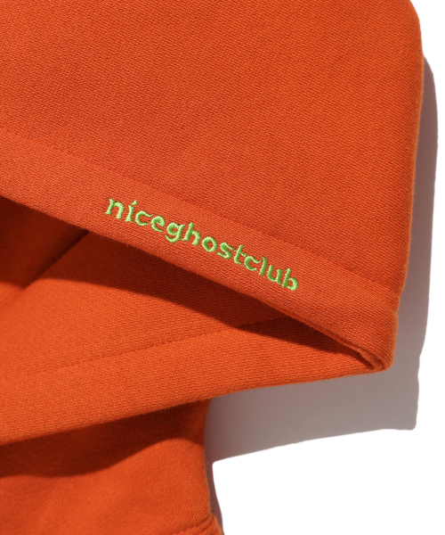 NICE GHOST CLUB（ナイスゴーストクラブ）の「GUMMY BEAR & LOGO HOODIE_BRICK(NG2DFUM400A)（パーカー・レディース・その他・L/S/M）」の4枚目の写真