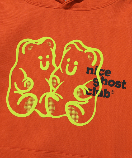 NICE GHOST CLUB（ナイスゴーストクラブ）の「GUMMY BEAR & LOGO HOODIE_BRICK(NG2DFUM400A)（パーカー・レディース・その他・L/S/M）」の5枚目の写真