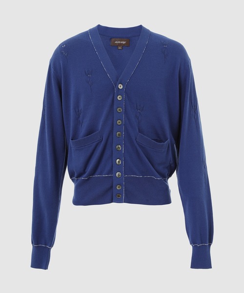 MASU（エムエーエスユー）の「MB 10 BUTTONS CARDIGAN（カーディガン/ボレロ・メンズ・ブルー/イエロー系その他/ブラック/レッド・46）」の3枚目の写真