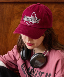 BUBBLPIECE（バブルピース）の「バブルピースバタフライボールキャップ_バーガンディ（キャップ）」