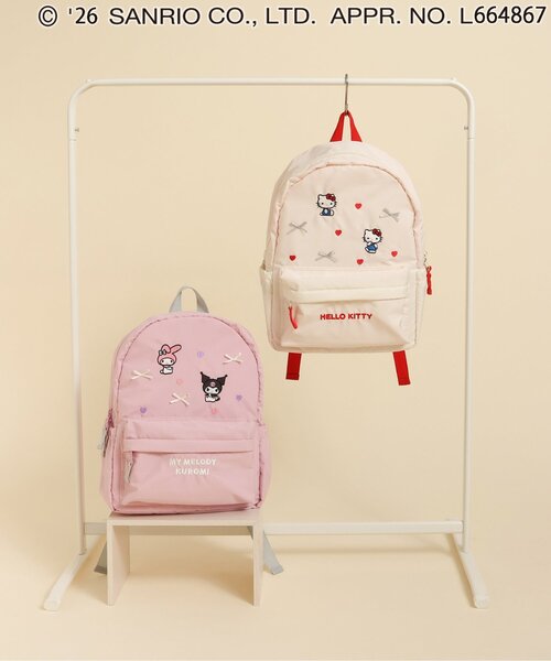 sanrio（サンリオ）の「サンリオキャラクターズリュック（バックパック/リュック・キッズ・ピンク/アイボリー・FREE）」の13枚目の写真