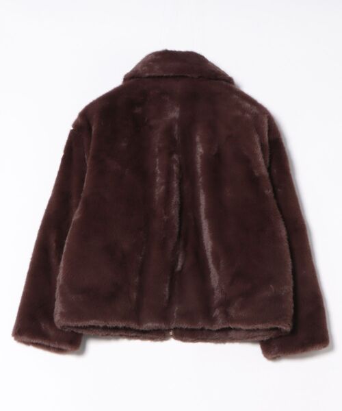 M.deux(エムドゥ)の「ミンクタッチファーコート(その他アウター・レディース・グレイッシュベージュ/ブラウン・MEDIUM)」の14枚目の写真