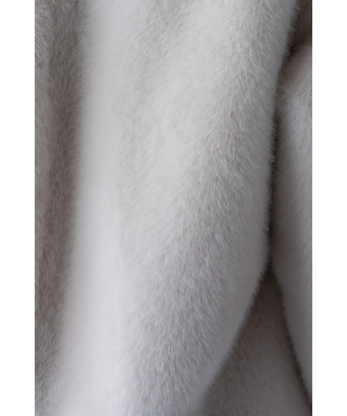 M.deux(エムドゥ)の「ミンクタッチファーコート(その他アウター・レディース・グレイッシュベージュ/ブラウン・MEDIUM)」の12枚目の写真