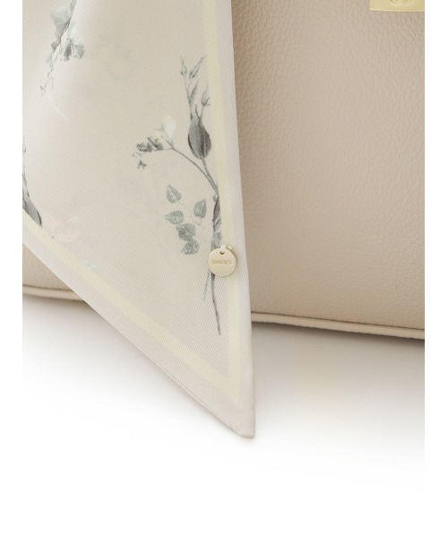 SNIDEL（スナイデル）の「スカーフパッドロックバッグ（ハンドバッグ・レディース・グレイッシュベージュ/ブラック/アイボリー・F）」の14枚目の写真