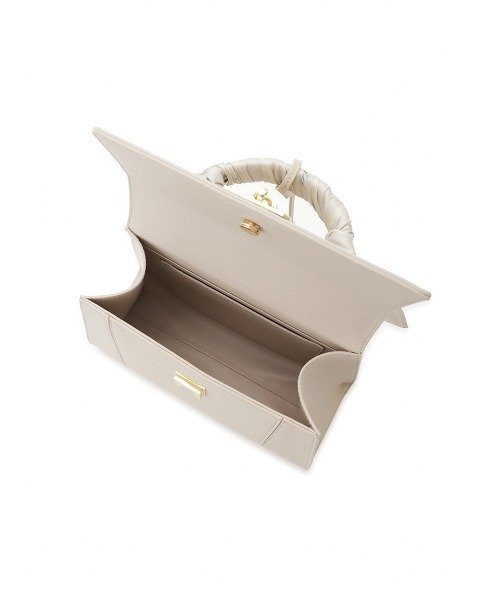 SNIDEL（スナイデル）の「スカーフパッドロックバッグ（ハンドバッグ・レディース・グレイッシュベージュ/ブラック/アイボリー・F）」の15枚目の写真