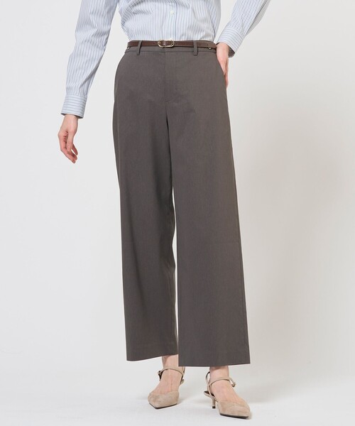 J.PRESS(ジェイプレス)の「【人気素材・セットアップ対応】セルロースリネンストレッチ セミワイド パンツ(その他パンツ・レディース・ベージュ系/ブルー系/グレー系/ネイビー系/ライトグレー系・7/9/11/13)」の1枚目の写真