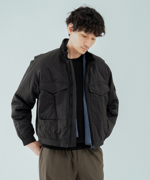 EDIFICE（エディフィス）の「ETS.MATERIAUX(マテリオ) G-8（ミリタリージャケット・メンズ・ブラック・MEDIUM/LARGE）」の3枚目の写真