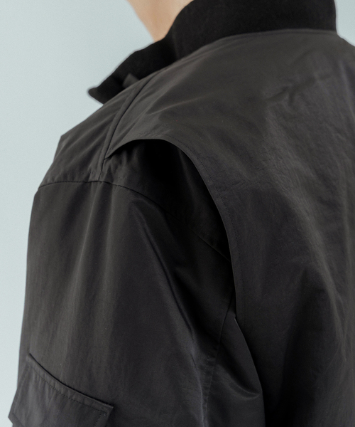 EDIFICE（エディフィス）の「ETS.MATERIAUX(マテリオ) G-8（ミリタリージャケット・メンズ・ブラック・MEDIUM/LARGE）」の10枚目の写真