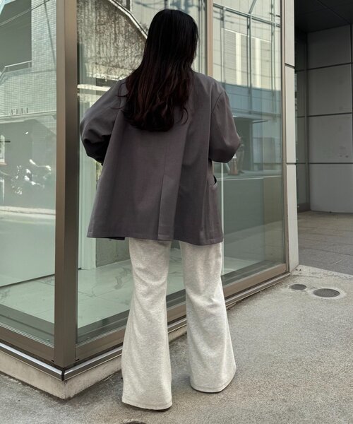 CIAOPANIC TYPY(チャオパニックティピー)の「【美脚見え/3サイズ展開】リブダンボールフレアパンツ(その他パンツ・レディース・グレー/ブラック/オフホワイト/イエロー/ピンク/サックスブルー/グレー系その他・LARGE/MEDIUM/SMALL)」の20枚目の写真