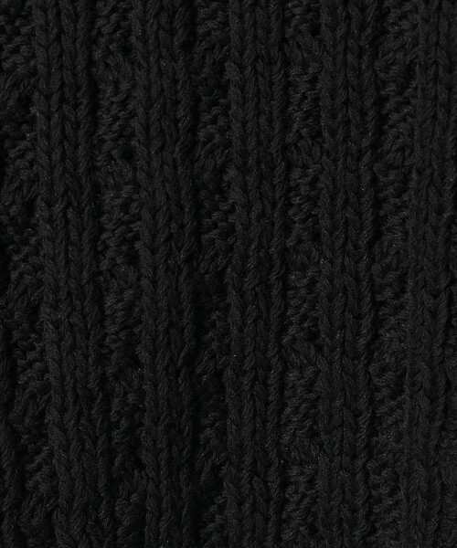 conte（コンテ）の「＜conte＞コットンシルク ケーブルニット（ニット/セーター・レディース・ブラック/ライトグレー・FREE）」の15枚目の写真