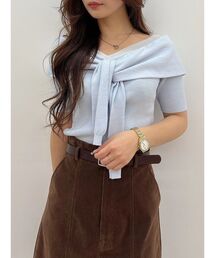 MERCURYDUO | レイヤードライクツイストニット(ニット/セーター)