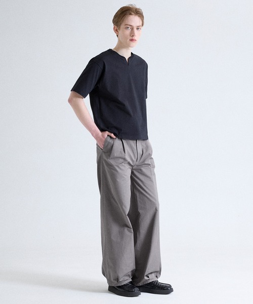 Parts Lab.（パーツラボ）の「【Parts Lab.】Wide Casual Work Slacks / ワイドカジュアルワークスラックス（スラックス・メンズ・ブラック/チャコールグレー・S/L/M）」の7枚目の写真