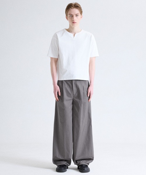Parts Lab.（パーツラボ）の「【Parts Lab.】Wide Casual Work Slacks / ワイドカジュアルワークスラックス（スラックス・メンズ・ブラック/チャコールグレー・S/L/M）」の9枚目の写真