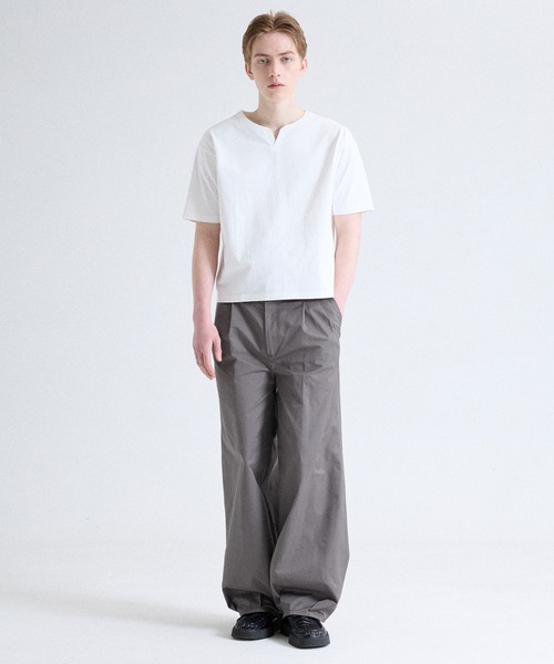 Parts Lab.（パーツラボ）の「【Parts Lab.】Wide Casual Work Slacks / ワイドカジュアルワークスラックス（スラックス・メンズ・ブラック/チャコールグレー・S/L/M）」の10枚目の写真