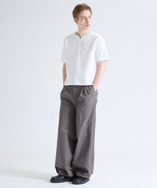 Parts Lab.（パーツラボ）の「【Parts Lab.】Wide Casual Work Slacks / ワイドカジュアルワークスラックス（スラックス・メンズ・ブラック/チャコールグレー・S/L/M）」の12枚目の写真