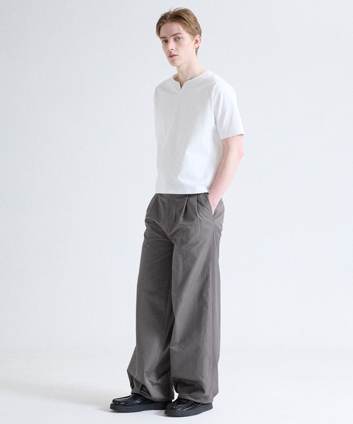 Parts Lab.（パーツラボ）の「【Parts Lab.】Wide Casual Work Slacks / ワイドカジュアルワークスラックス（スラックス・メンズ・ブラック/チャコールグレー・S/L/M）」の13枚目の写真