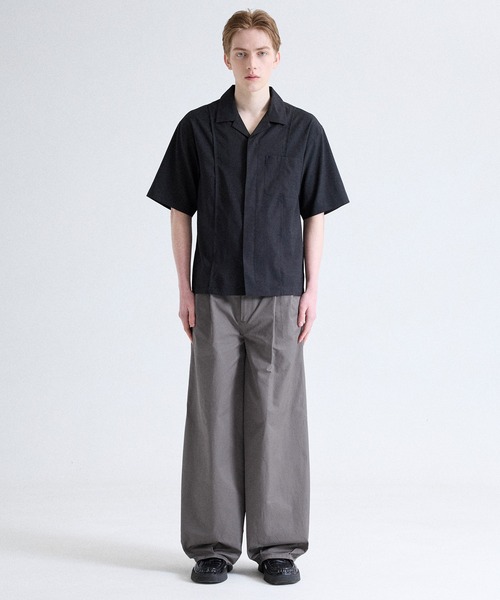 Parts Lab.（パーツラボ）の「【Parts Lab.】Wide Casual Work Slacks / ワイドカジュアルワークスラックス（スラックス・メンズ・ブラック/チャコールグレー・S/L/M）」の14枚目の写真