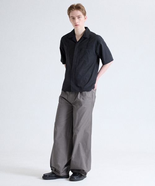 Parts Lab.（パーツラボ）の「【Parts Lab.】Wide Casual Work Slacks / ワイドカジュアルワークスラックス（スラックス・メンズ・ブラック/チャコールグレー・S/L/M）」の16枚目の写真