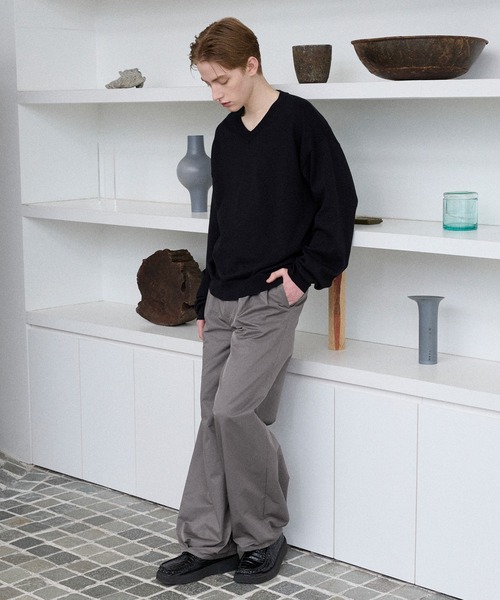Parts Lab.（パーツラボ）の「【Parts Lab.】Wide Casual Work Slacks / ワイドカジュアルワークスラックス（スラックス・メンズ・ブラック/チャコールグレー・S/L/M）」の18枚目の写真
